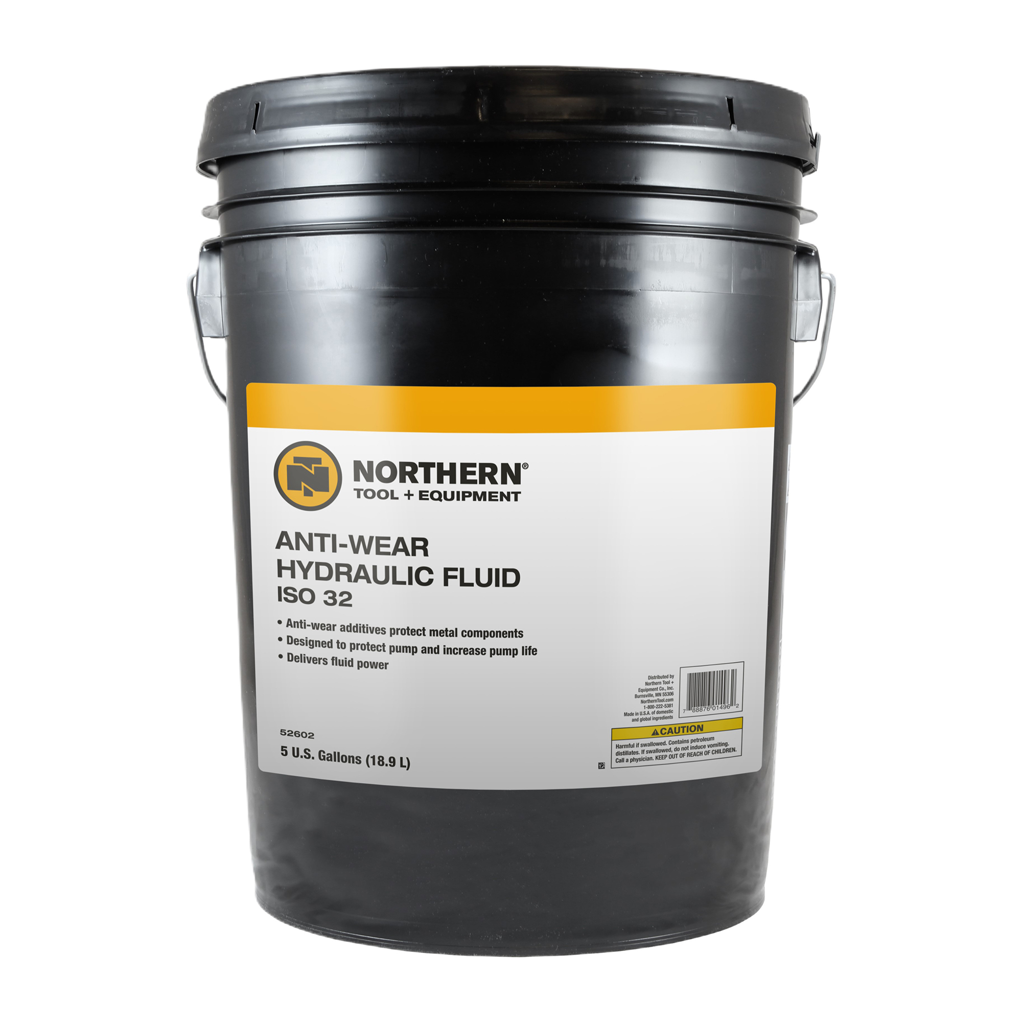 Northern Tool + Equipment, Anti-Wear Hydraulic Fluid, 5-Gal. Pail, ISO 32